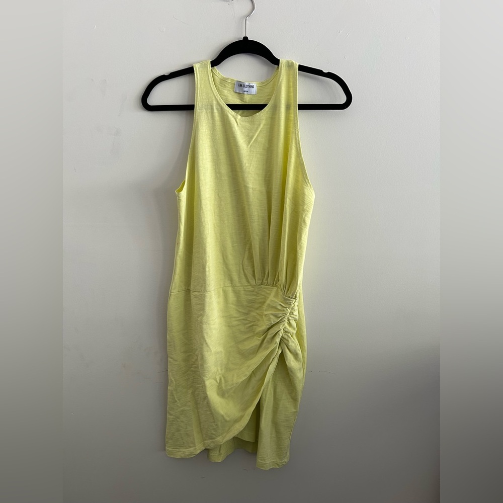 LNA Lemon Asymmetrical Dress